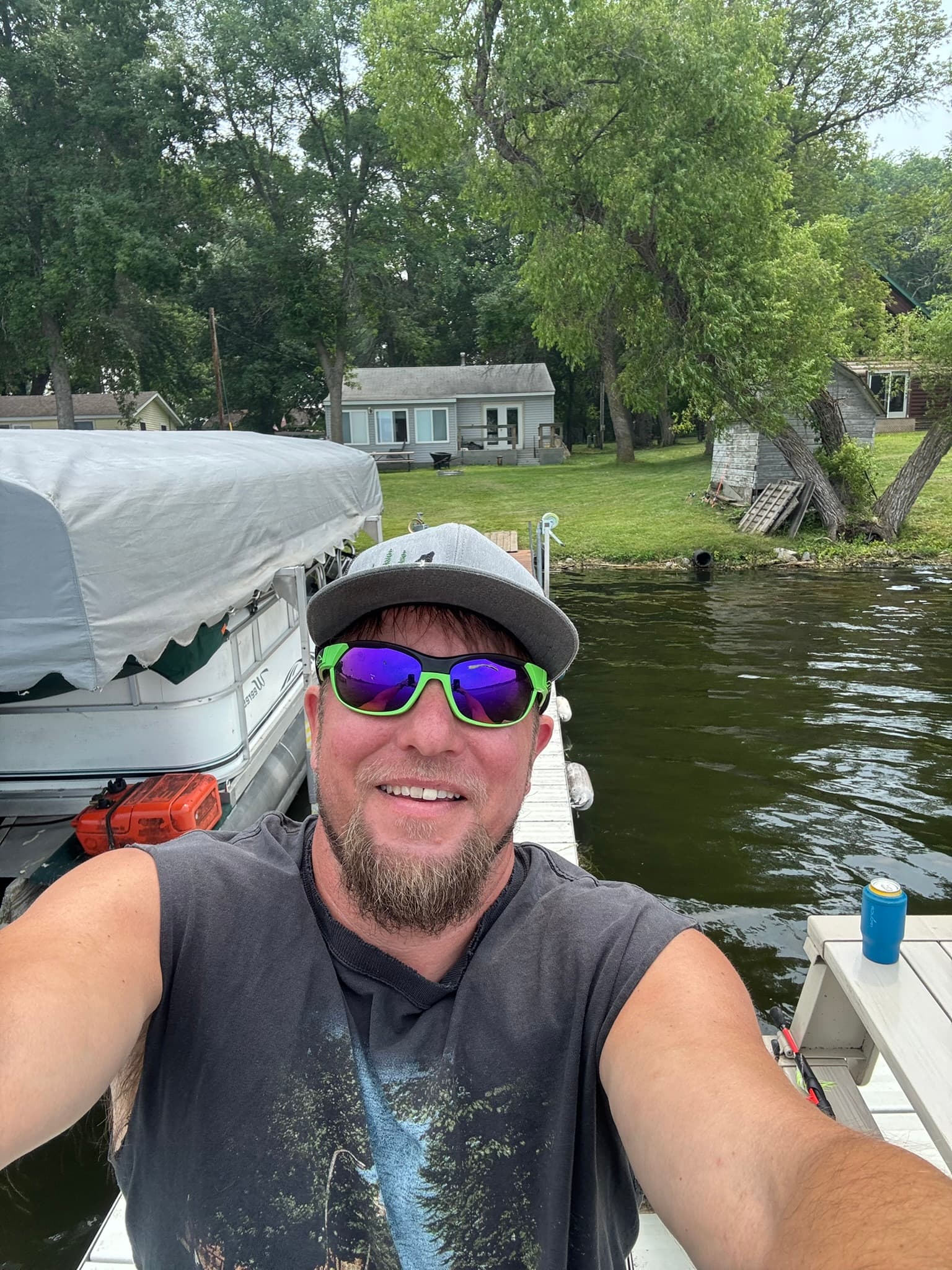 Dock view at the family cabin